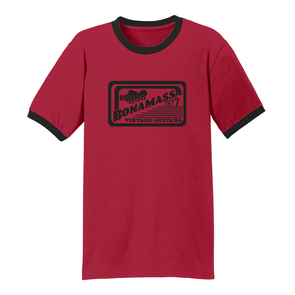 Vintage Guitars Stamp Ringer T-Shirt (Unisex)
