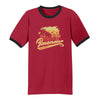 Sunset Tropical Blues Ringer T-Shirt (Unisex)