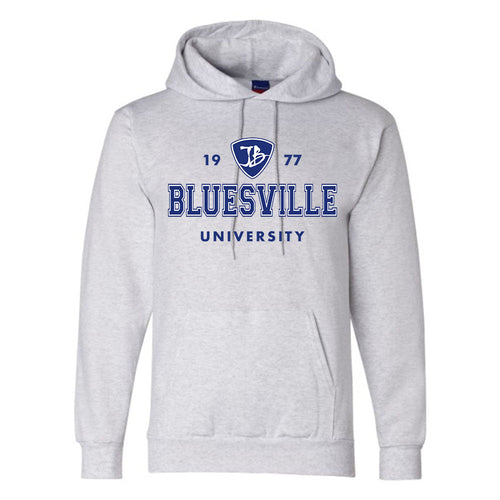 Bluesville University Logo Champion Hooded Sweatshirt (Men)