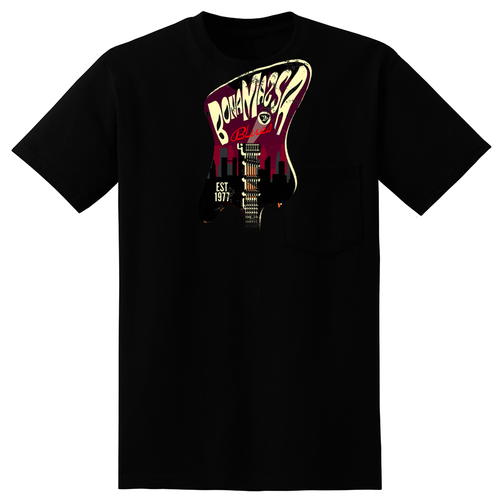 Guitar City Pocket T-Shirt (Unisex)