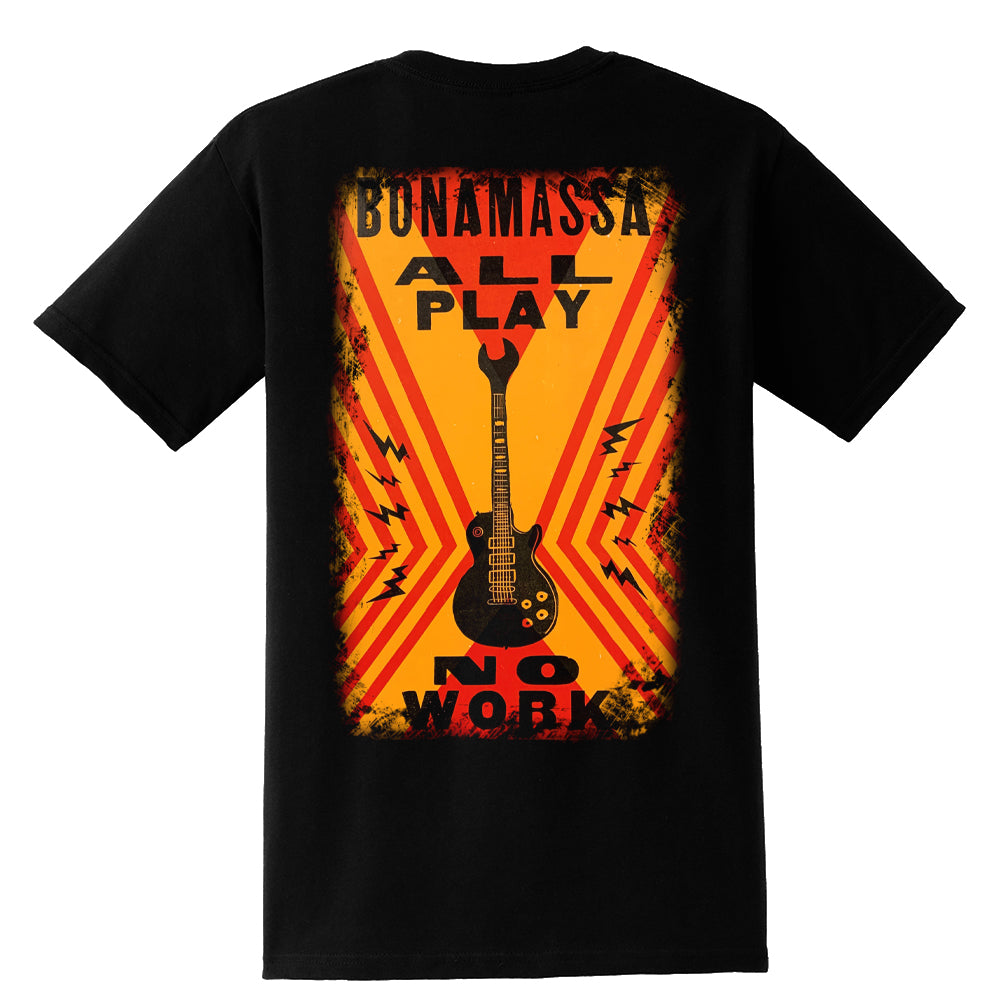 All Play, No Work Pocket T-Shirt (Unisex) - Black