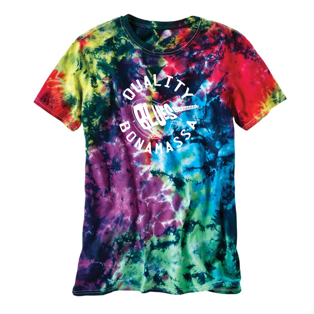 Quality Blues Crinkle Tie Dye T-Shirt (Unisex) - Caspian