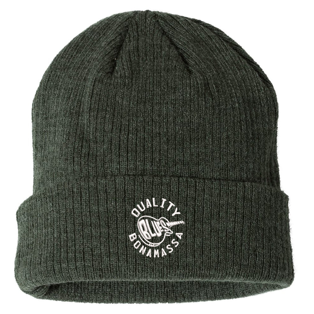 Quality Blues Champion Ribbed Beanie - Heather Forest