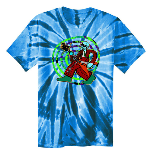 Skellington Blues Tie Dye T-Shirt (Unisex)