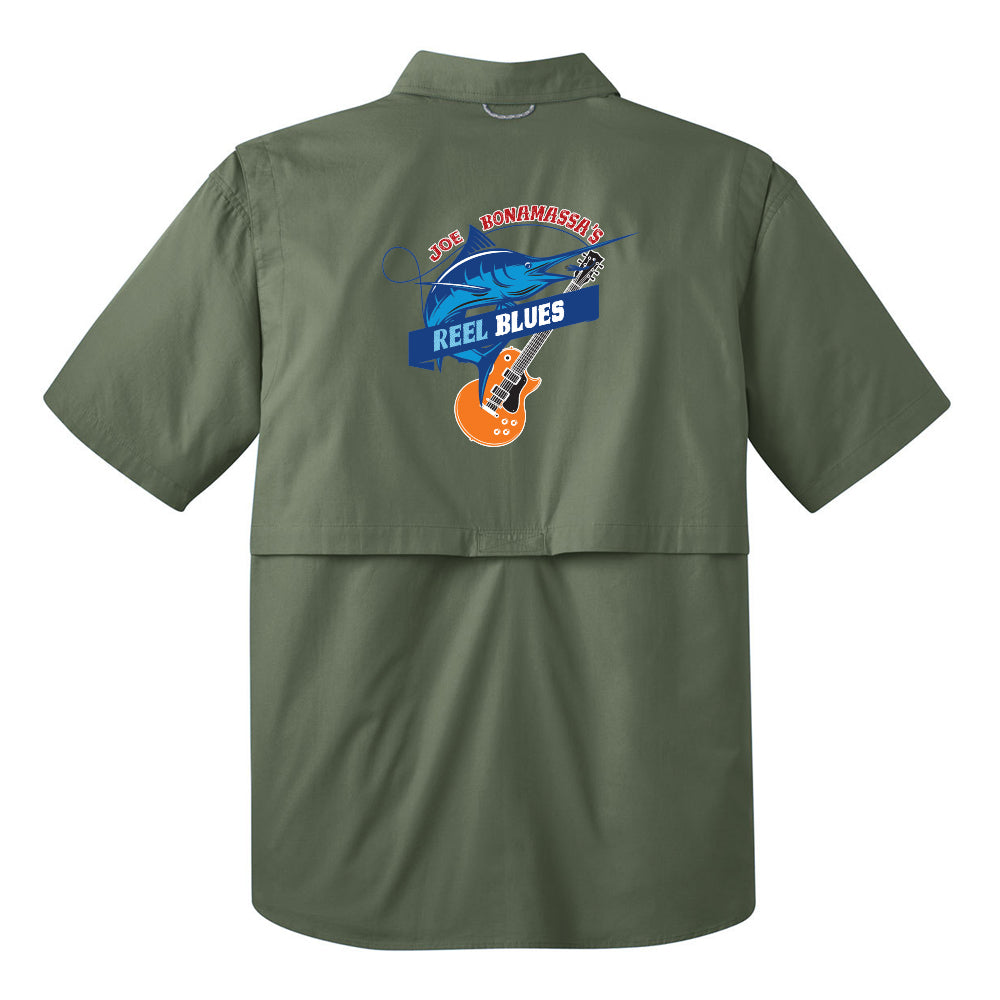 Reel Blues Eddie Bauer Short Sleeve Fishing Shirt (Men)