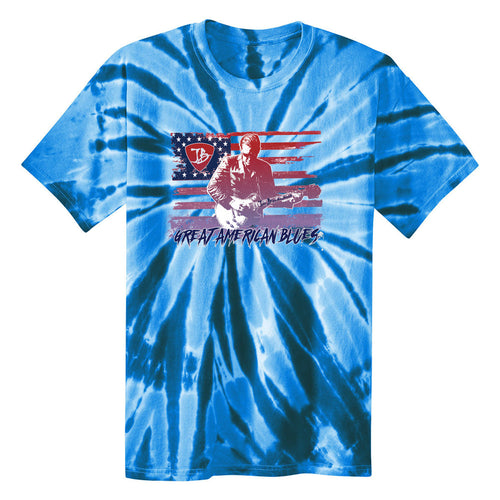 Great American Blues Tie Dye T-Shirt (Unisex)