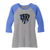 Retro JB Pick Logo Tri-Blend 3/4 Sleeve T-Shirt (Women)
