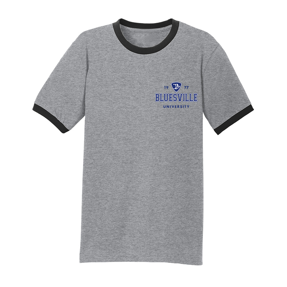 Bluesville University Logo Contrast T-Shirt (Men)