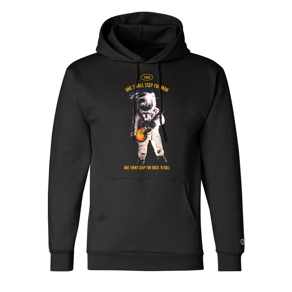 One Giant Leap for Rock n Roll  Champion Hooded Sweatshirt (Unisex)