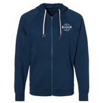Authentic Blues Lightweight Terry Zip-Up (Unisex)
