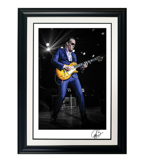 #27 "Suit & Blues " JOE BONAMASSA Collectible Litho (FRAMED - USA ONLY)
