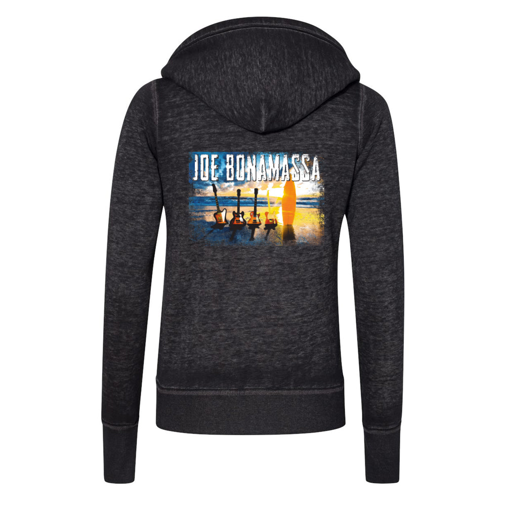Sunset Blues J. America Zip-Up Hooded Sweatshirt (Women)