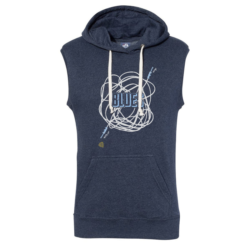 Tangled Up in Blues J. America Tri-Blend Sleeveless Hooded Sweatshirt (Men)