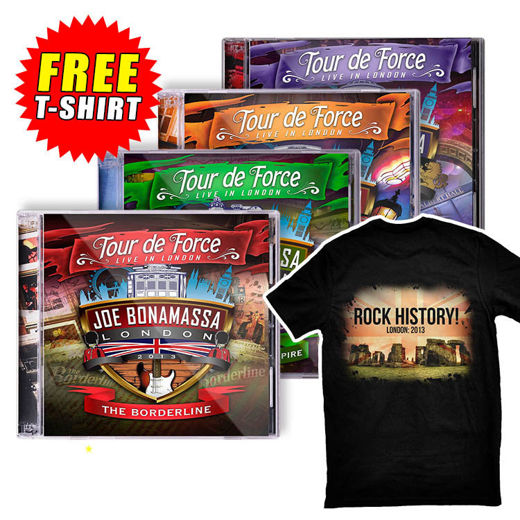 Tour De Force: Live In London Set - ALL 4 DOUBLE CDs w/ FREE TEE