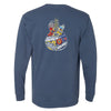Blues Travels Comfort Colors Long Sleeve Pocket T-Shirt (Unisex)