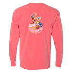 Blues Travels Comfort Colors Long Sleeve Pocket T-Shirt (Unisex)