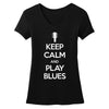 Tribut - Keep Calm And Play Blues V-Neck (Women)