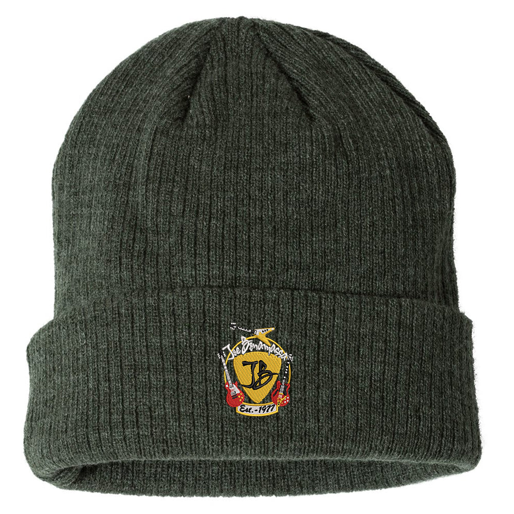 Guitar Trifecta Champion Ribbed Beanie - Heather Forest