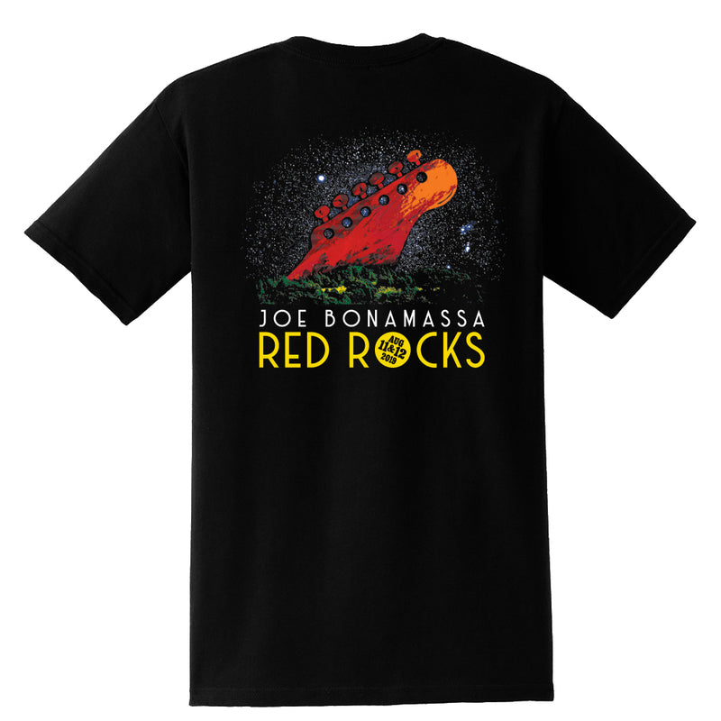2019 Red Rocks Headstock Pocket T-Shirt (Unisex)