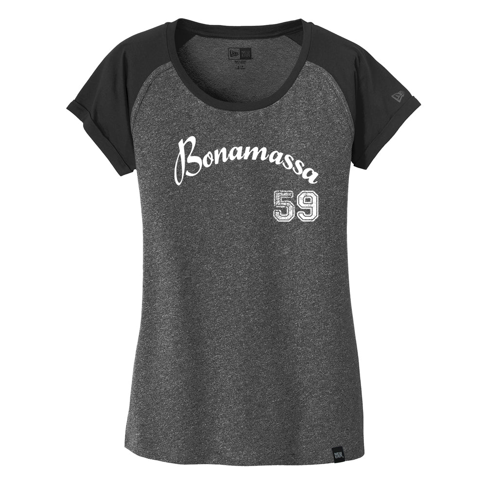 Vintage Bonamassa Baseball New Era Varsity T-Shirt (Women)