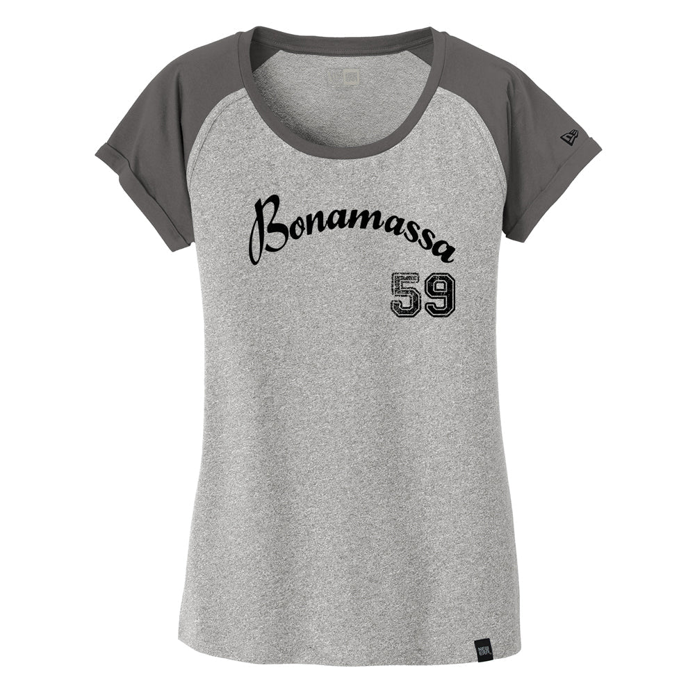 Vintage Bonamassa Baseball New Era Varsity T-Shirt (Women) – Joe