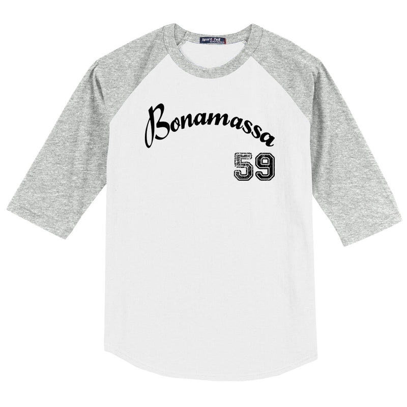 Vintage Bonamassa Baseball Colorblock Raglan 3/4 Sleeve T-Shirt