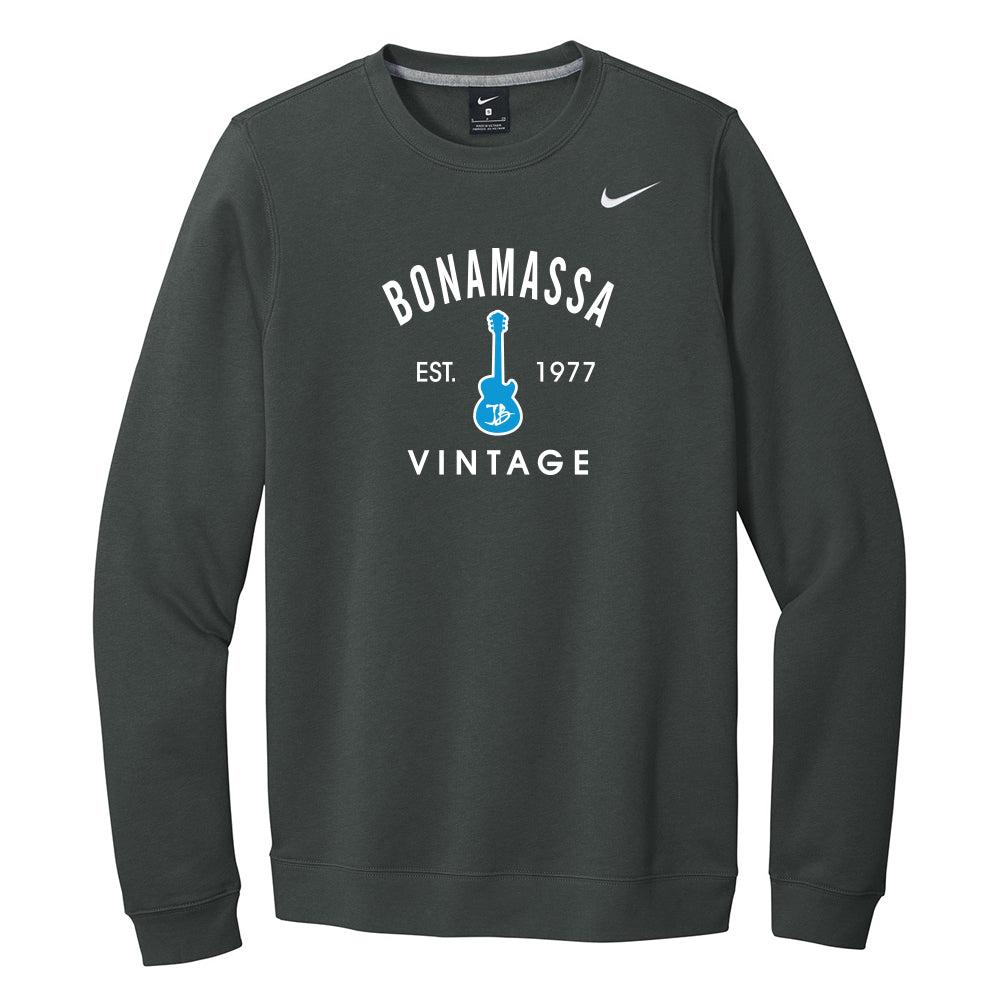 Vintage Guitar Nike Fleece Crew Sweatshirt (Men)