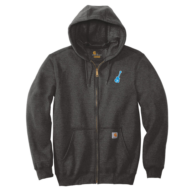 Vintage Guitar Carhartt Midweight Hooded Zip-Front Sweatshirt (Men)