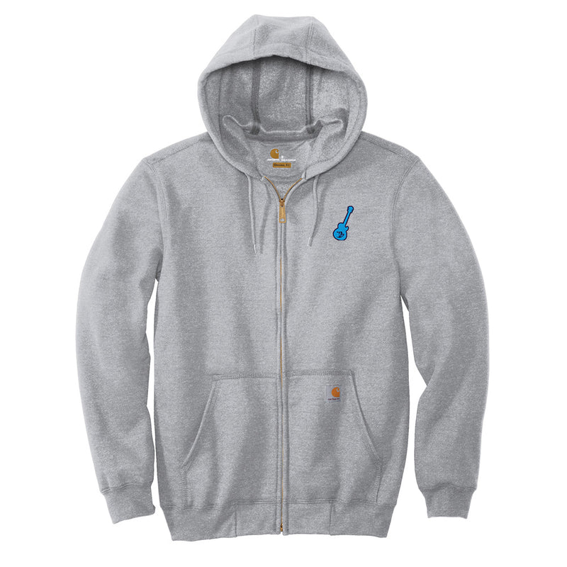 Vintage Guitar Carhartt Midweight Hooded Zip-Front Sweatshirt (Men)
