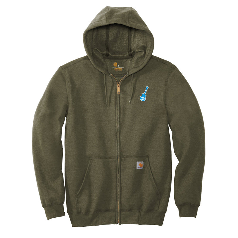 Vintage Guitar Carhartt Midweight Hooded Zip-Front Sweatshirt (Men)