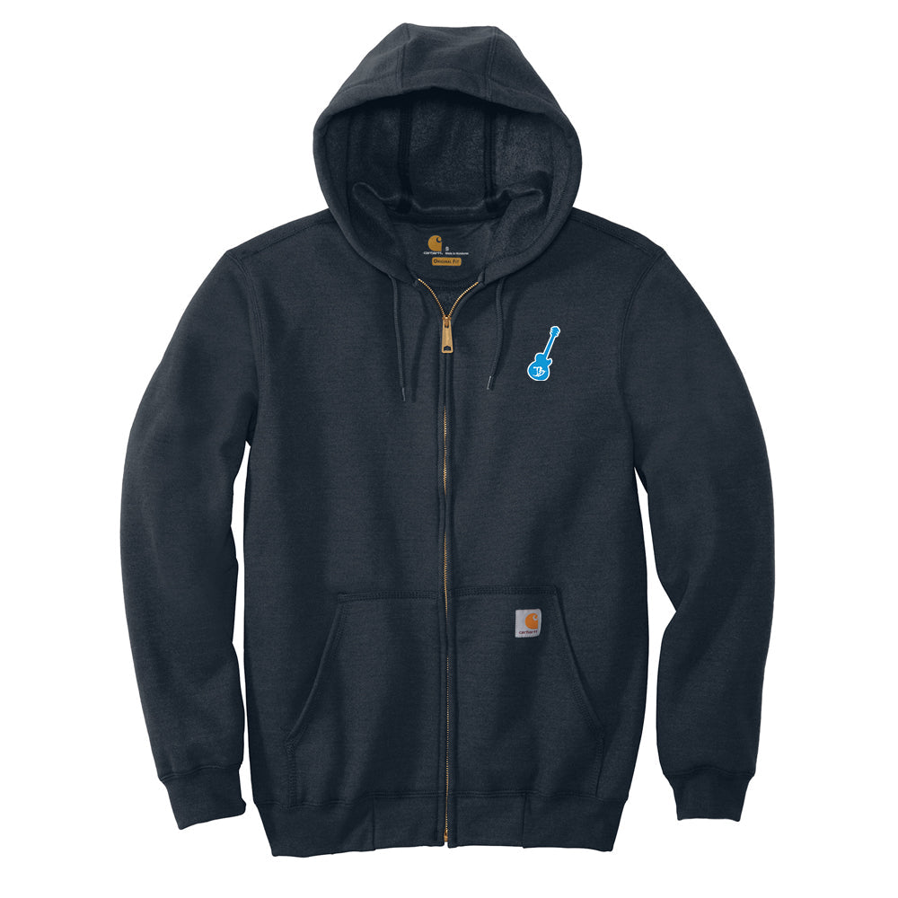 Vintage Guitar Carhartt Midweight Hooded Zip-Front Sweatshirt (Men