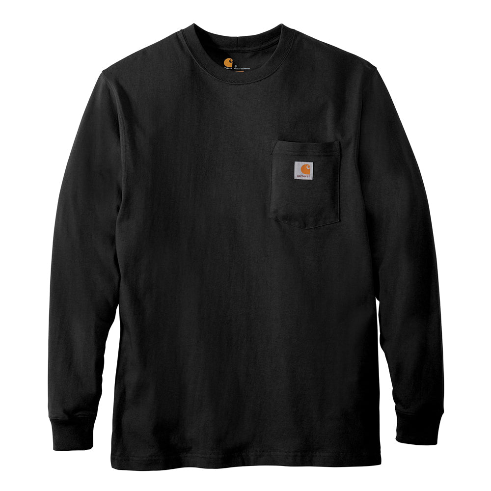 Vintage Guitar Carhartt Pocket Long Sleeve T-Shirt (Men) Small / Navy