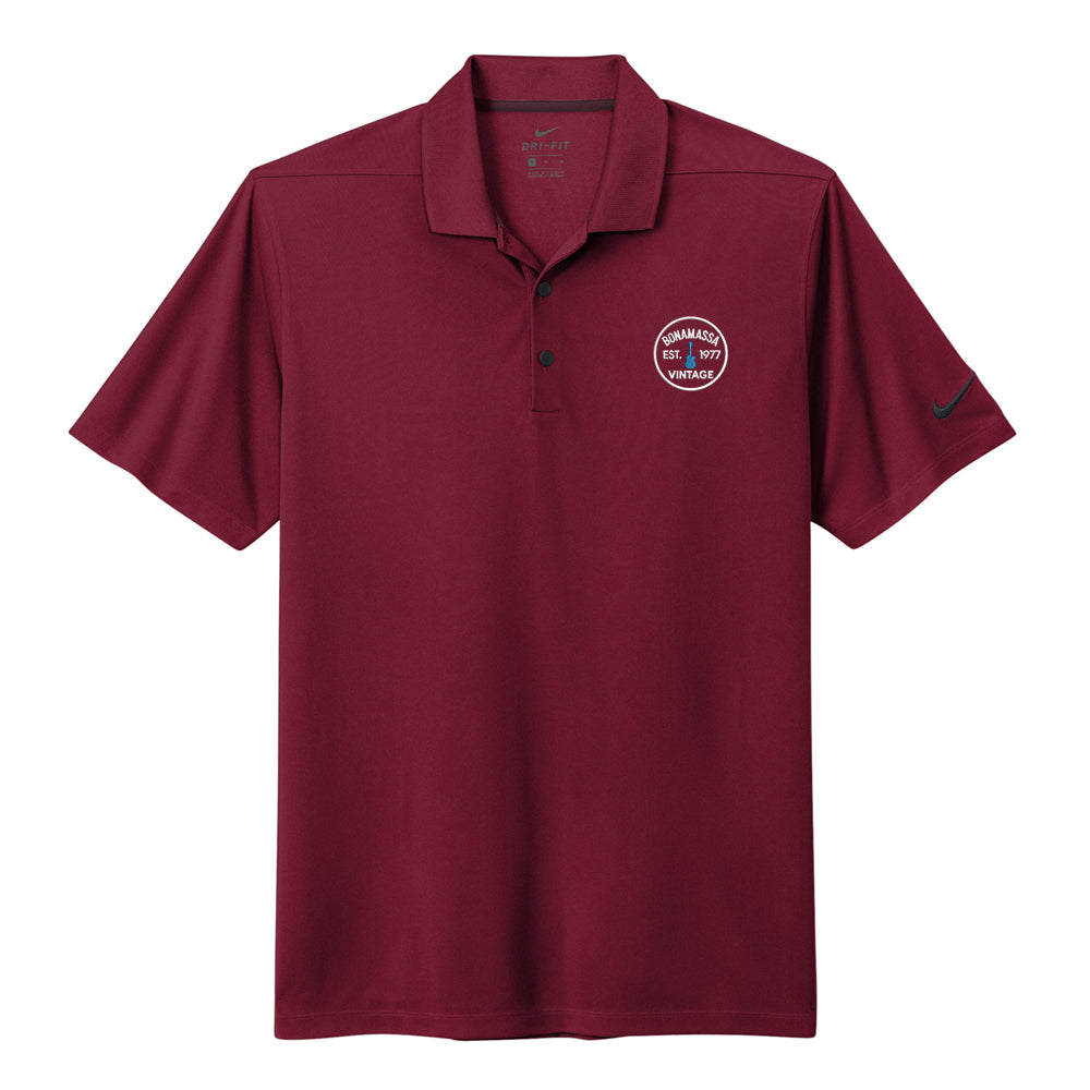 Burgundy nike polo hotsell