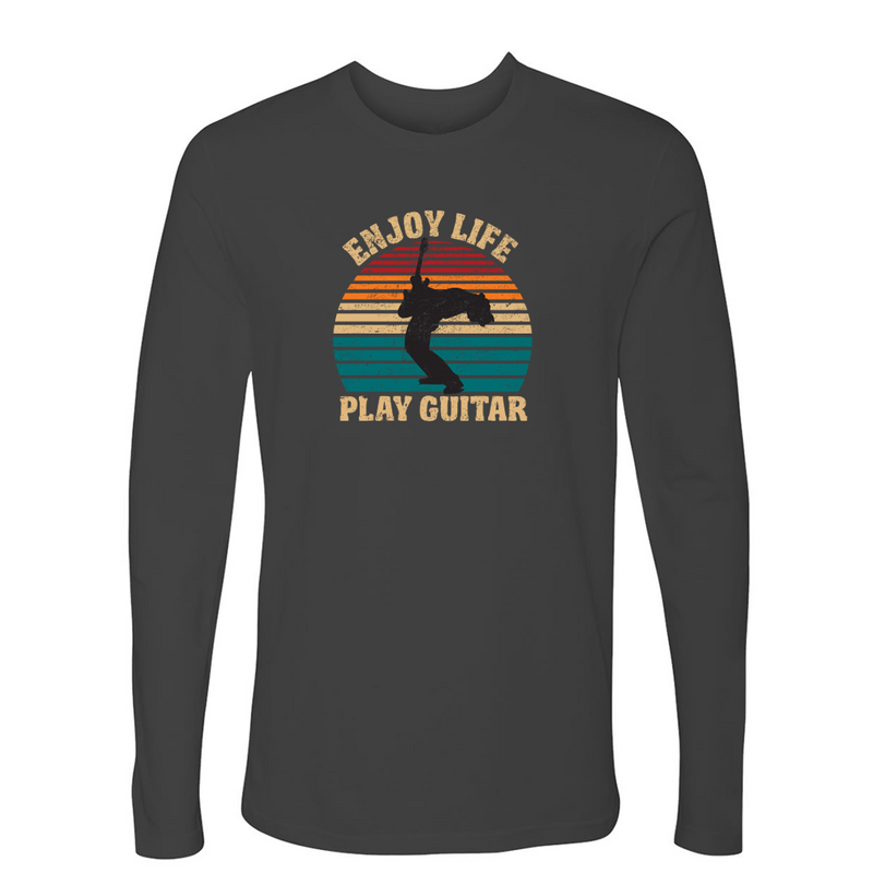 Vintage Enjoy Life, Play Guitar Long Sleeve (Men)
