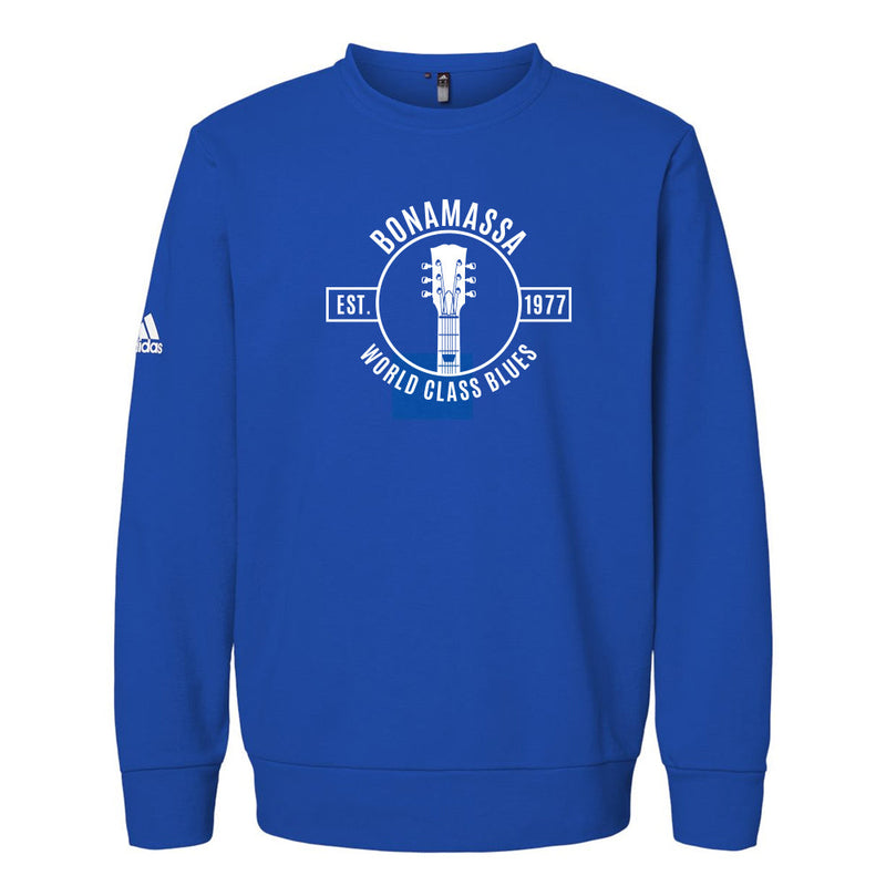 World Class Blues Adidas Fleece Crewneck Sweatshirt (Unisex)