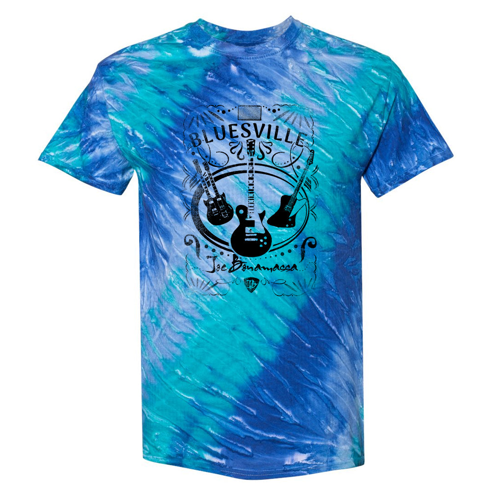 Welcom to Bluesville Tilt Tie Dye T-Shirt (Unisex) - Blue
